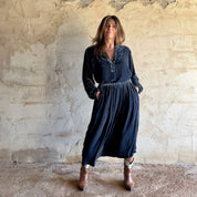 Ella Skirt - Women - SV Silk Velvet - S055 Aegean Blue - n°74 E - Shop - 7400000137172