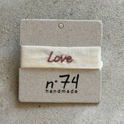 Embroidered Bracelet Love - S000 Natural - n°74 E - Shop - 7400000137056