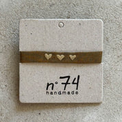 Embroidered Bracelet Triple Heart - S050 Antique Bronze - n°74 E - Shop - 7400000137055