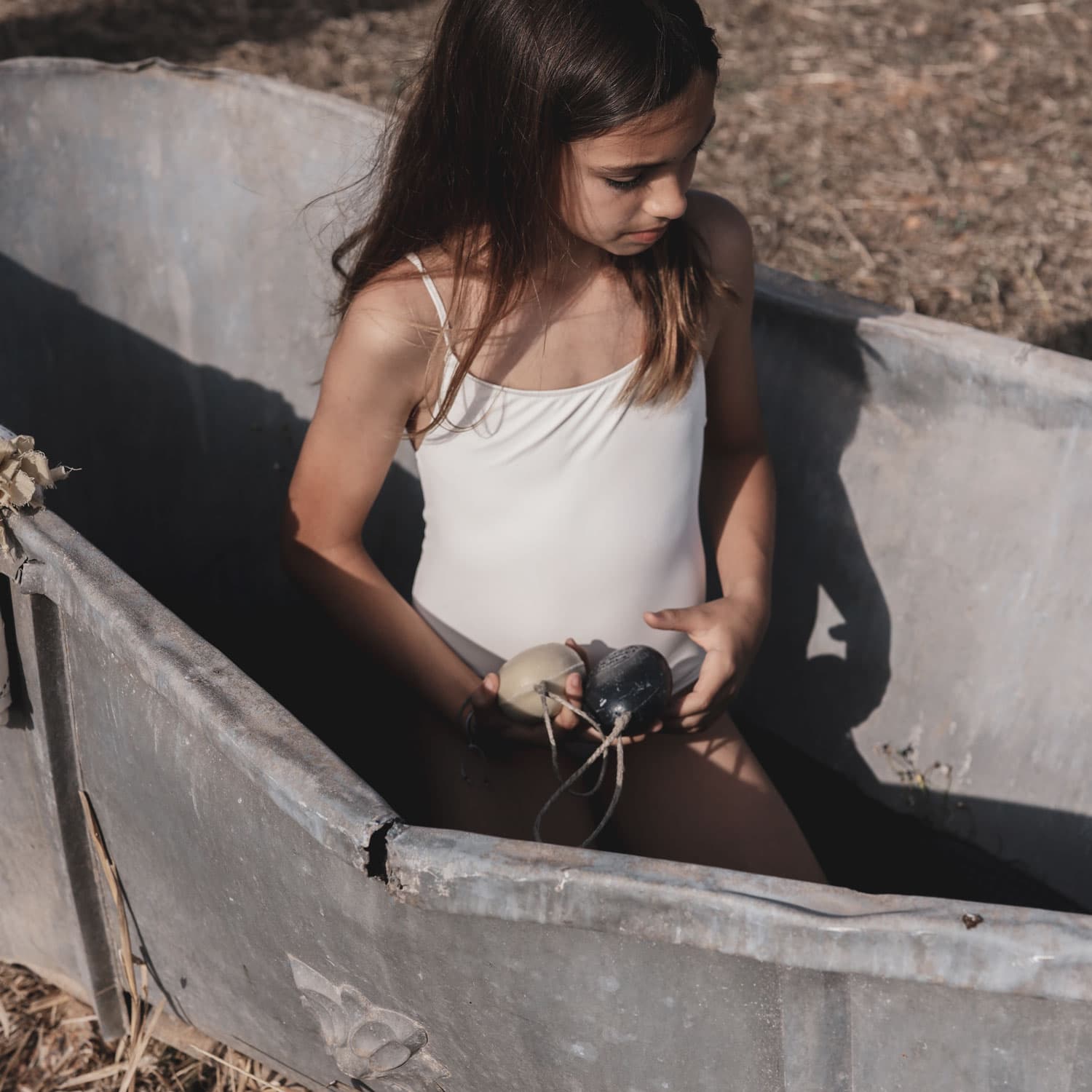 Emma One Piece Swimsuit - Kids - SE Sensitive Elastane - S000 Natural - n°74 E - Shop - 7400000135341