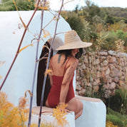 Emma One Piece Swimsuit - Women - SE Sensitive Elastane - S051 Terracotta - n°74 E - Shop - 7400000136352