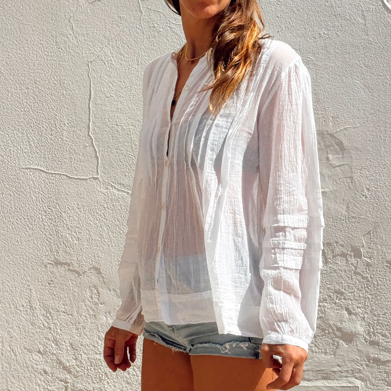 Erin Shirt - Women - CV Cotton Voile 100 - S001 White