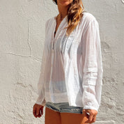 Erin Shirt - Women - CV Cotton Voile 100 - S001 White