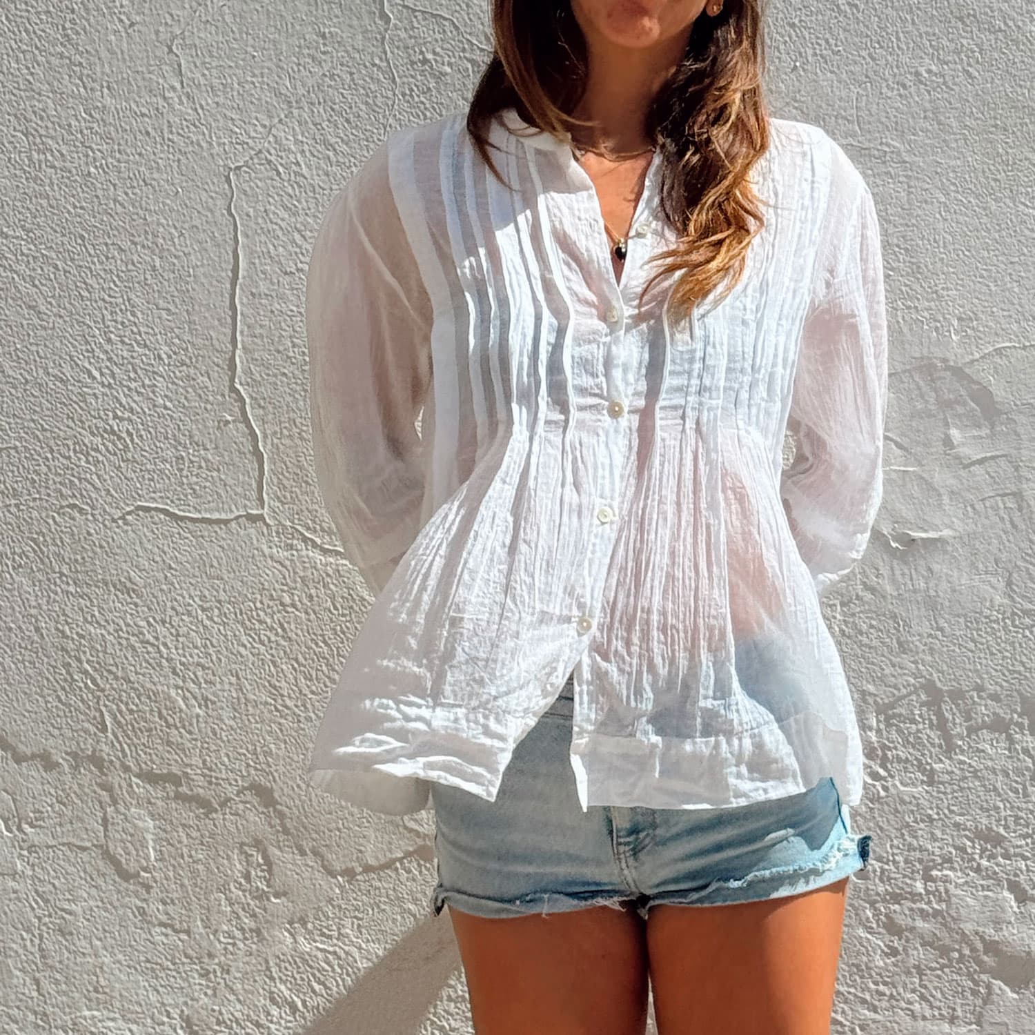 Erin Shirt - Women - CV Cotton Voile 100 - S001 White