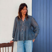 Erin Shirt - Women - CV Cotton Voile 100 - S055 Aegean Blue