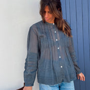 Erin Shirt - Women - CV Cotton Voile 100 - S055 Aegean Blue