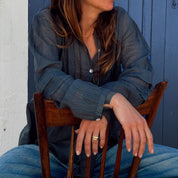 Erin Shirt - Women - CV Cotton Voile 100 - S055 Aegean Blue