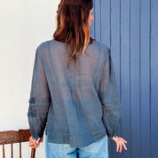 Erin Shirt - Women - CV Cotton Voile 100 - S055 Aegean Blue
