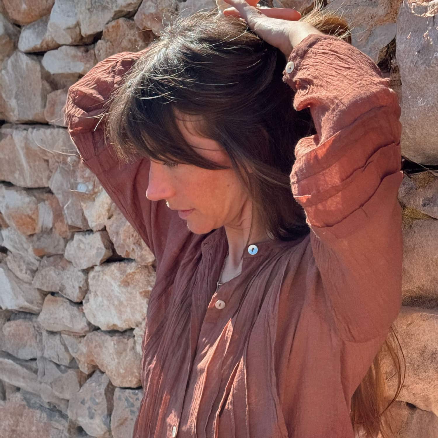 Erin Shirt - Women - CV Cotton Voile 100 - S060 Jaipur Pink