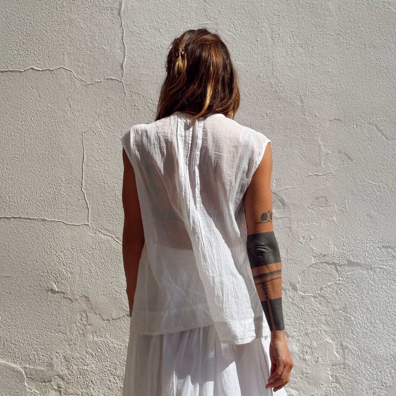 Erin Top - Women - CV Cotton Voile 100 - S001 White