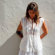 Erin Top - Women - CV Cotton Voile 100 - S001 White