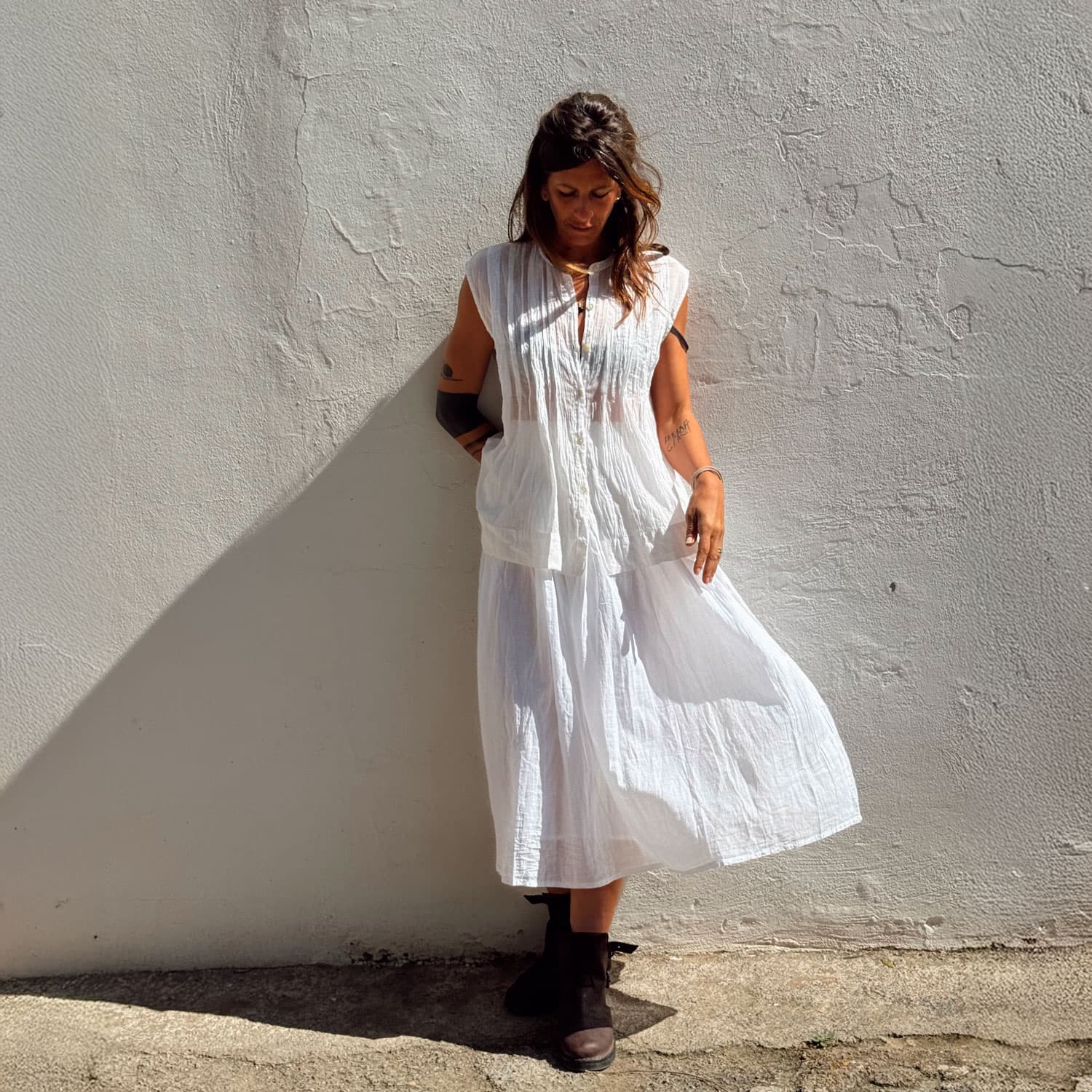 Erin Top - Women - CV Cotton Voile 100 - S001 White