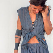 Erin Top - Women - CV Cotton Voile 100 - S055 Aegean Blue