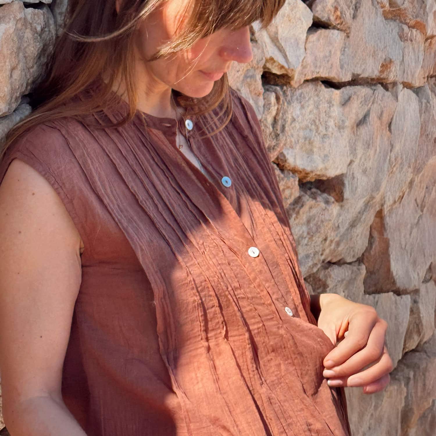 Erin Top - Women - CV Cotton Voile 100 - S060 Jaipur Pink