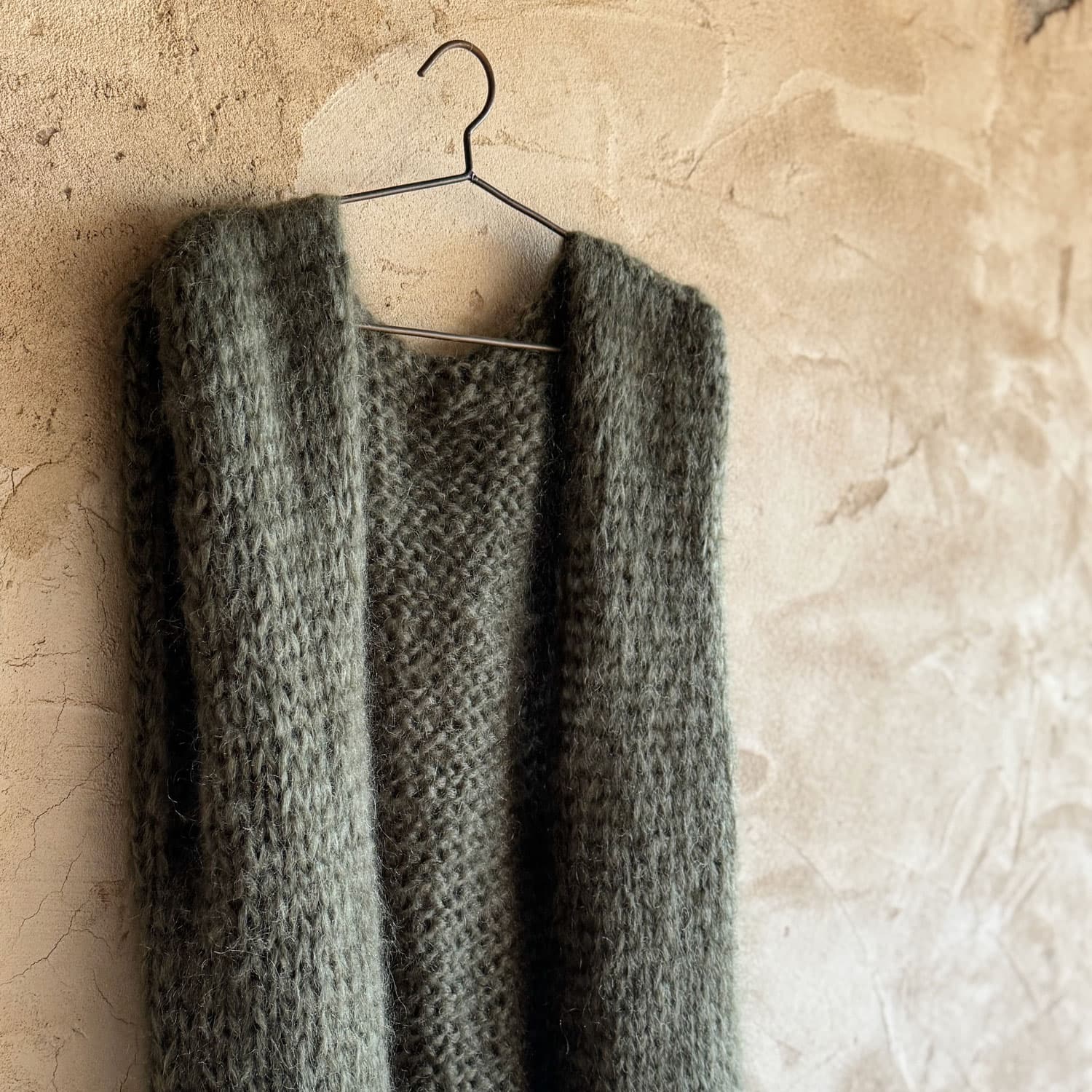 Francy Gilet - Women - MO Mohair - S005 Khaki - n°74 E - Shop - 7400000137204