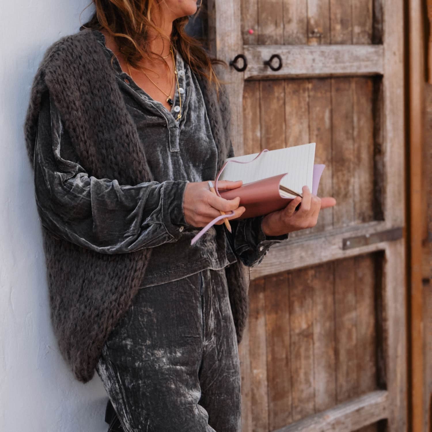 Francy Gilet - Women - MO Mohair - S045 Stone Grey - n°74 E - Shop - 7400000137658