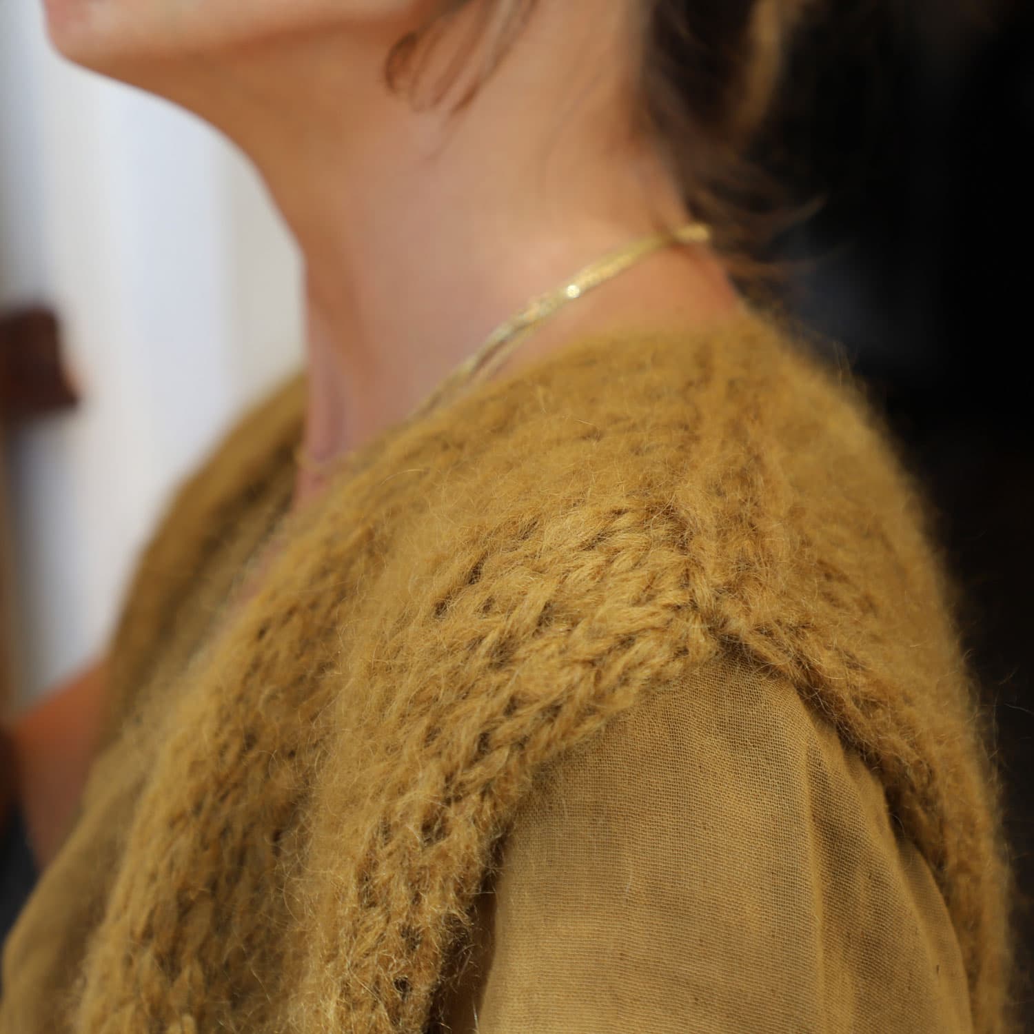 Francy Gilet - Women - MO Mohair - S050 Antique Bronze