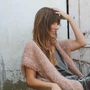 Francy Gilet - Women - MO Mohair - S054 Nude Brown