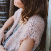 Francy Gilet - Women - MO Mohair - S054 Nude Brown