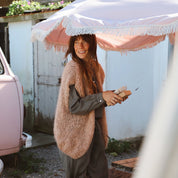 Francy Gilet - Women - MO Mohair - S054 Nude Brown