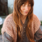 Francy Gilet - Women - MO Mohair - S054 Nude Brown