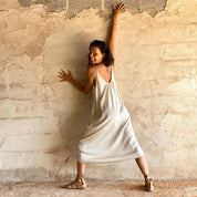 Gisele Dress - Women - HS Habotai Silk 40 - S000 Natural - n°74 E - Shop - 7400000136996