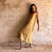 Gisele Dress - Women - HS Habotai Silk 40 - S050 Antique Bronze - n°74 E - Shop - 7400000137002