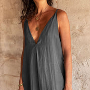 Gisele Dress - Women - HS Habotai Silk 40 - S045 Stone Grey