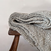 Handwoven Chunky Blanket  - WO Wool - S049 Sage Green