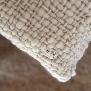 Handwoven Chunky Cushion - WO Wool - S000 Natural - Rectangle