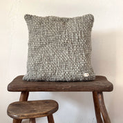 Handwoven Chunky Cushion - WO Wool - S049 Sage Green - Square