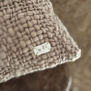 Handwoven Chunky Cushion - WO Wool - S061 Truffle - Square