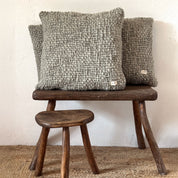 Handwoven Chunky Cushion - WO Wool - S049 Sage Green - Square