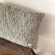 Handwoven Chunky Cushion - WO Wool - S049 Sage Green - Rectangle - n°74 E - Shop - 