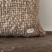 Handwoven Chunky Cushion - WO Wool - S061 Truffle - Rectangle - n°74 E - Shop - 