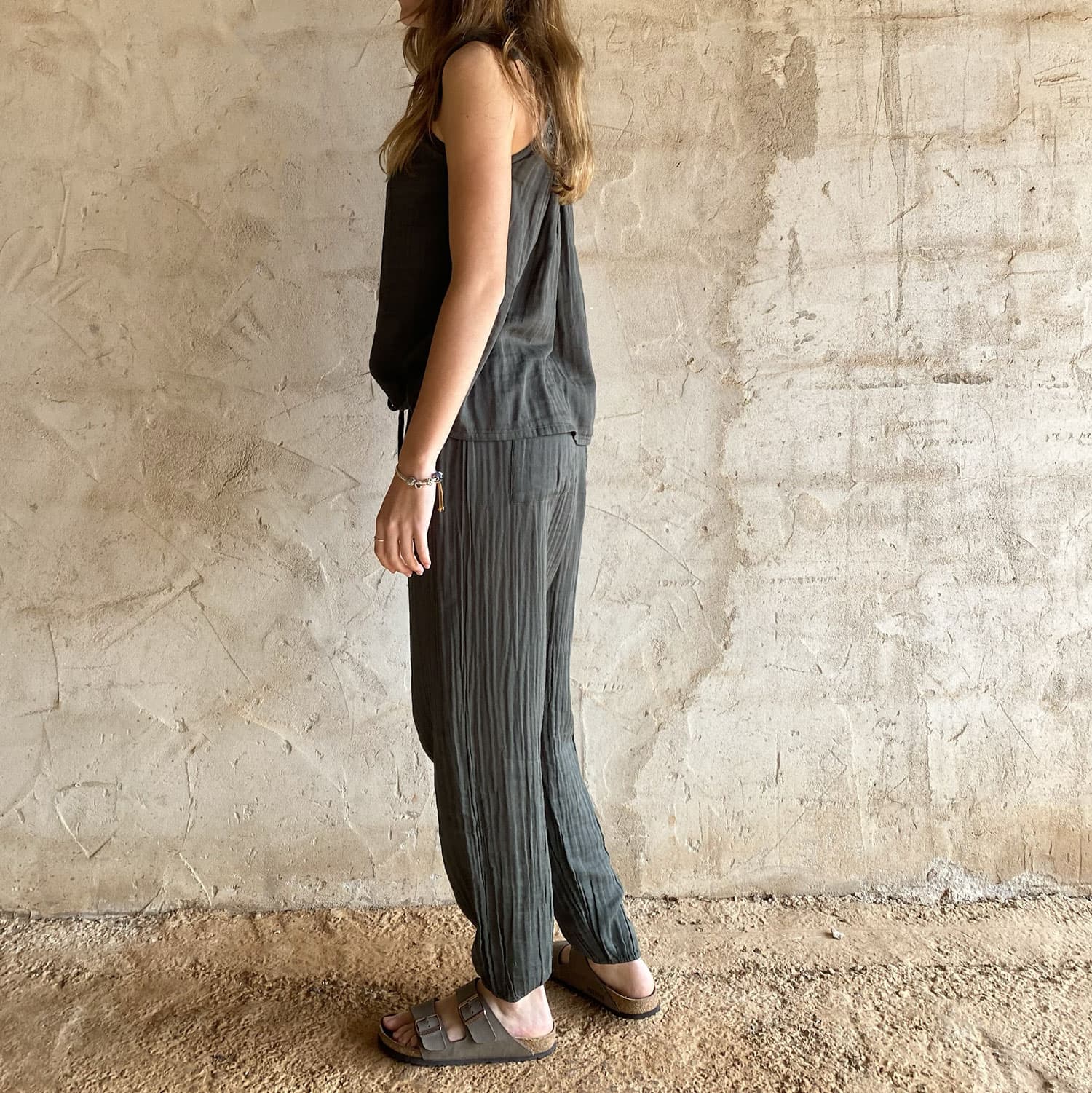 Joe Pants - Women - DS Double Saloo - S021 Dark Green Grey - n°74 E - Shop - 7400000115316