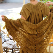 Juliana Crochet Shawl - Women - MO Mohair - S050 Antique Bronze