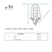 Juliana Crochet Shawl - Women - MO Mohair - S054 Nude Brown - n°74 E - Shop - 7400000137400