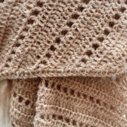 Juliana Crochet Shawl - Women - MO Mohair - S054 Nude Brown - n°74 E - Shop - 7400000137400