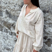 Julieta Shirt - Women - CC Cotton Cambric - S056 Sandy Powder - n°74 E - Shop - 7400000137443