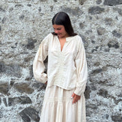 Julieta Shirt - Women - CC Cotton Cambric - S056 Sandy Powder - n°74 E - Shop - 7400000137443