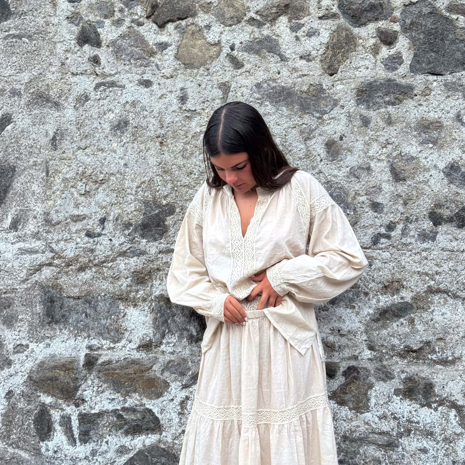 Julieta Shirt - Women - CC Cotton Cambric - S056 Sandy Powder - n°74 E - Shop - 7400000137443