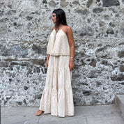 Julieta Long Skirt  - Women - CC Cotton Cambric - S056 Sandy Powder