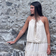 Julieta Top - Women - CC Cotton Cambric - S056 Sandy Powder - n°74 E - Shop - 7400000137439