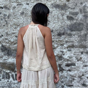 Julieta Top - Women - CC Cotton Cambric - S056 Sandy Powder - n°74 E - Shop - 7400000137439