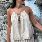 Julieta Top - Women - CC Cotton Cambric - S056 Sandy Powder - n°74 E - Shop - 7400000137439