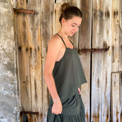 Katia Top - Women - SS Simple Saloo - S021 Dark Green Grey