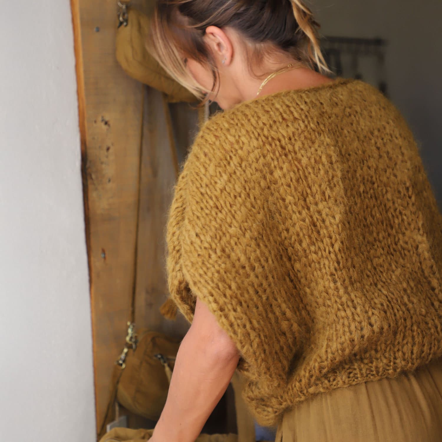 Lea Jumper - Women - MO Mohair - S050 Antique Bronze