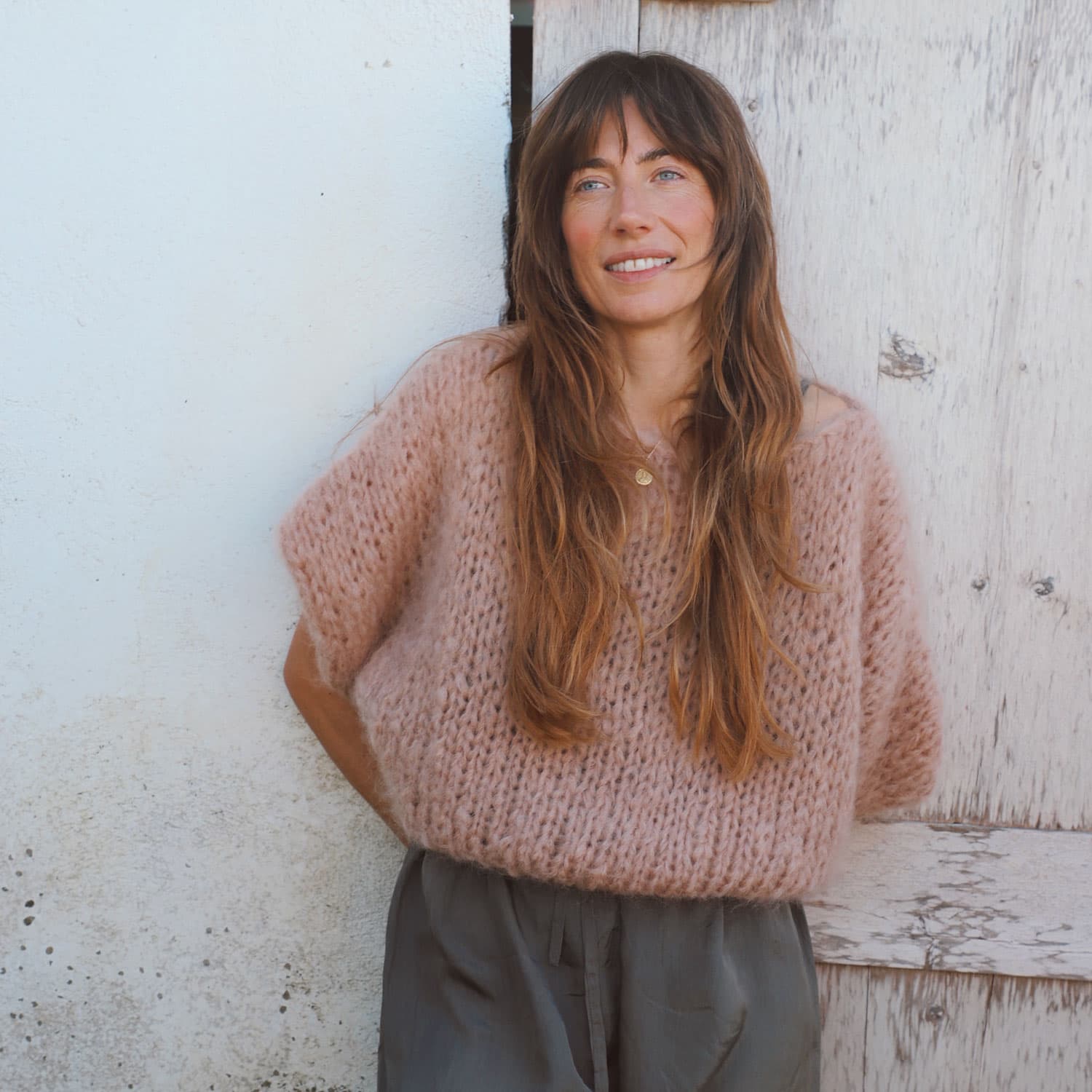 Lea Jumper - Women - MO Mohair - S054 Nude Brown - n°74 E - Shop - 7400000137543