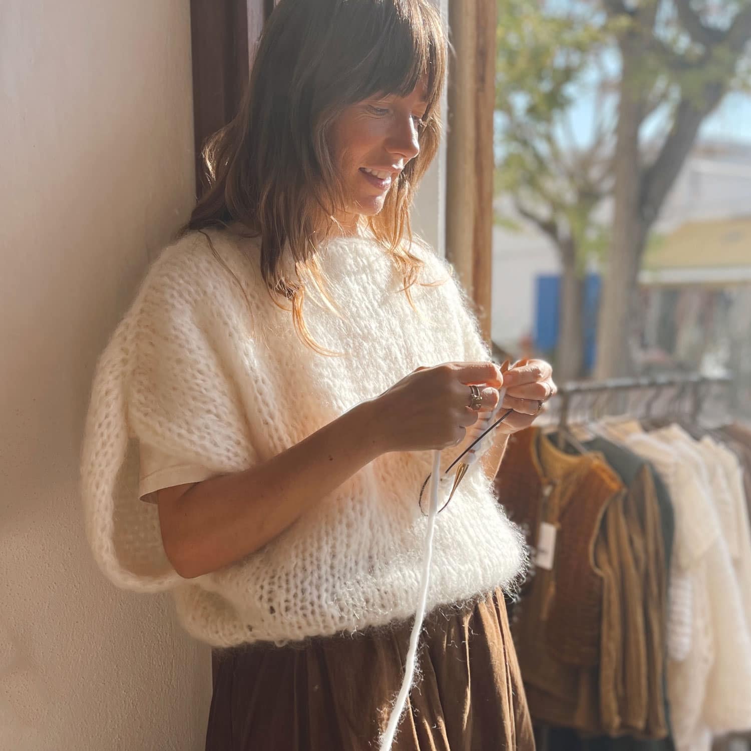 Lea Jumper - Women - MO Mohair - S000 Natural